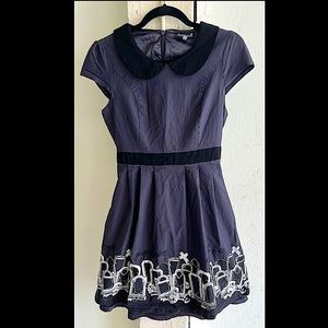 Spoopy Sourpuss Peter Pan Graveyard Dress